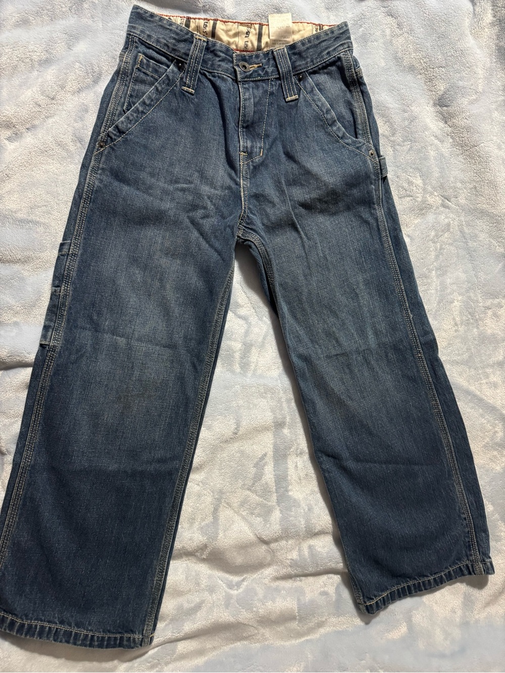 Vintage Levi's Boys Blue Straight-Leg Jeans